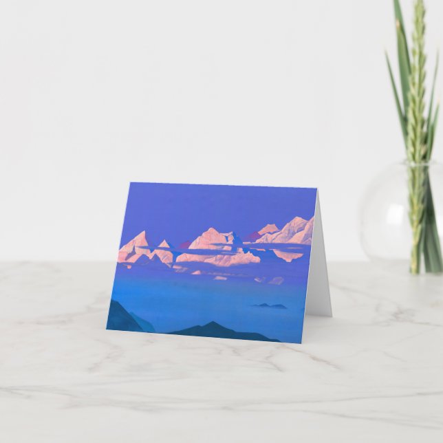 Himalayas von Nicholas Roerich Dankeskarte (Vorderseite)