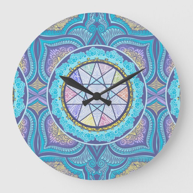 Himalgeometrie-Portal Große Wanduhr (Vorderseite)