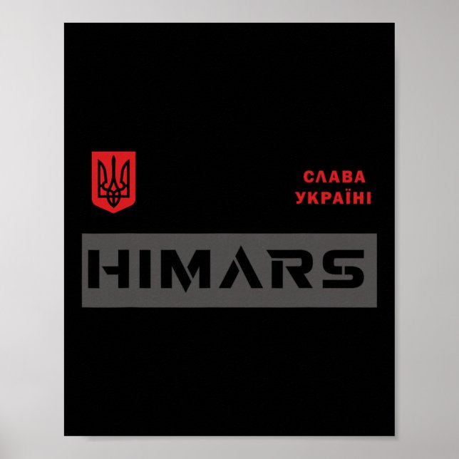Himars-System Militärarmee Ruhm der Ukraine  Poster (Vorne)
