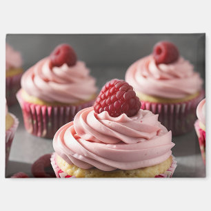 Himbeer-Cupcakes Magnet