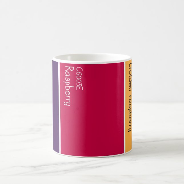 Himbeer-Farbpalette-Farbchips  Kaffeetasse (Mittel)