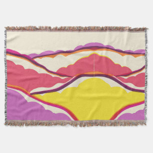 Himbeer-Magenta-Pflaume Abstrakte Decke