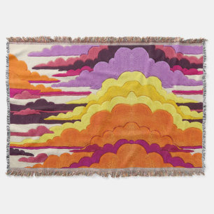 Himbeer-Magenta-Pflaume-Wolken-Decke Decke