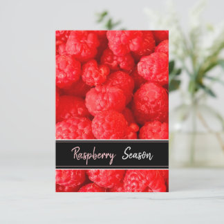Himbeer-Saison-Postkarte Karte