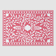 Himbeer-Traditionelle-Bone-Inlay-Decoupage-Papier