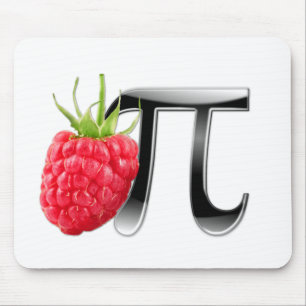 Himbeer- und PU-Symbol Mousepad