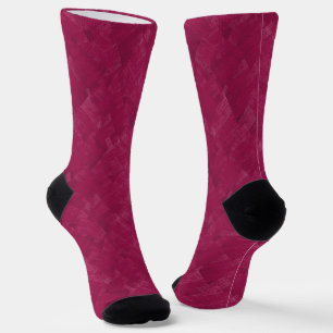 Himbeere abstraktes Grunge-Muster. Socken