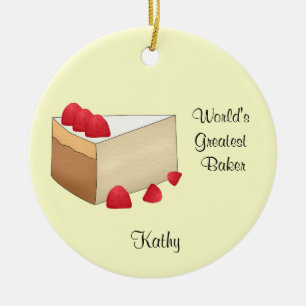 Himbeere Cheesecake Weihnachtsschmuck