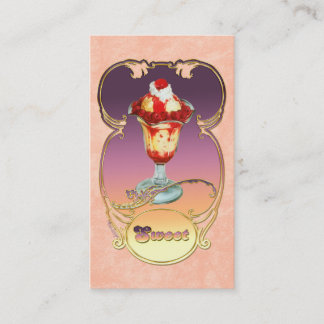 Himbeere Eiscreme Visitenkarte