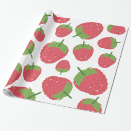 Himbeere Fruchtdesign Geschenkpapier