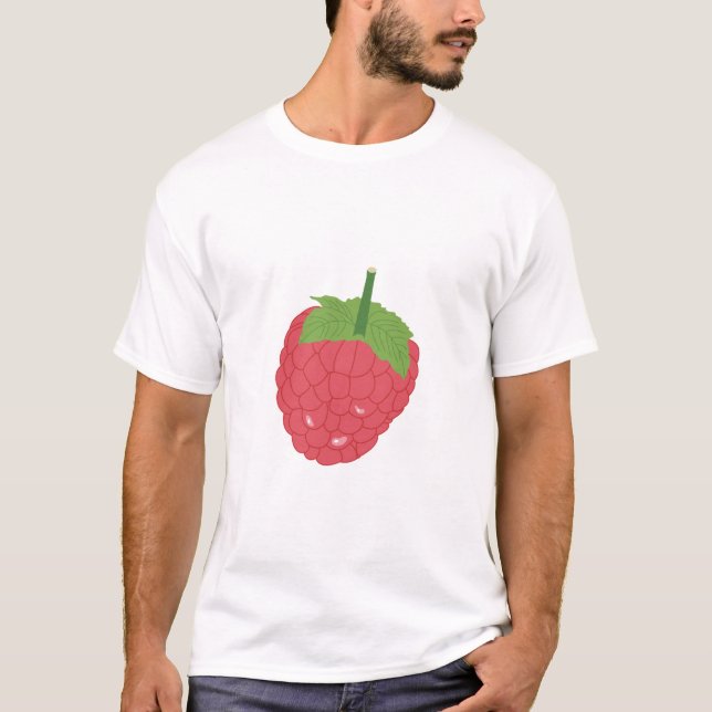 Himbeere Fruchtdesign T-Shirt (Vorderseite)