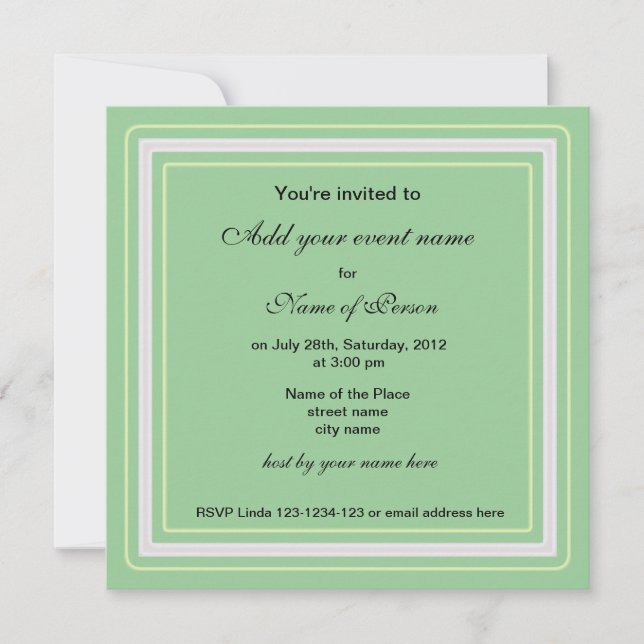 Himbeere, ganz Party Einladung (Vorderseite)