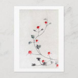 Himbeere, Hokusai, Ukiyo-e Postkarte