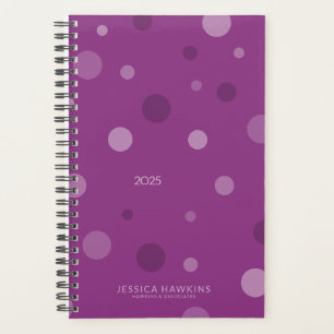 Himbeere Lila Pop Dots Year Planer