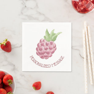 Himbeere Serviette