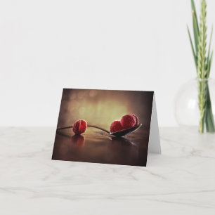 Himbeere Sonnenaufgang - Blankokarte Karte