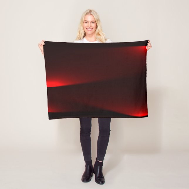 Himbeere und schwarze Lichter Fleecedecke (Beispiel)