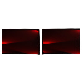 Himbeere und schwarze Lichter Kissenbezug