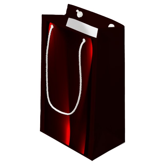 Himbeere und schwarze Lichter Kleine Geschenktüte (Vorderseite Schrägansicht)