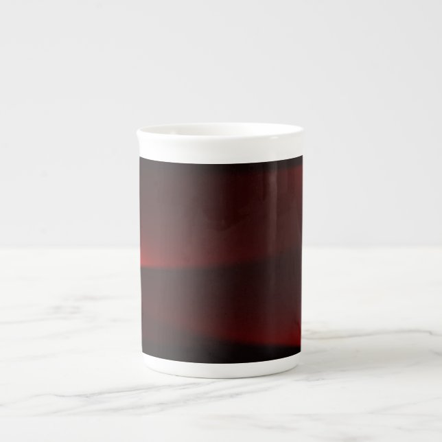 Himbeere und schwarze Lichter Prozellantasse (Vorderseite)
