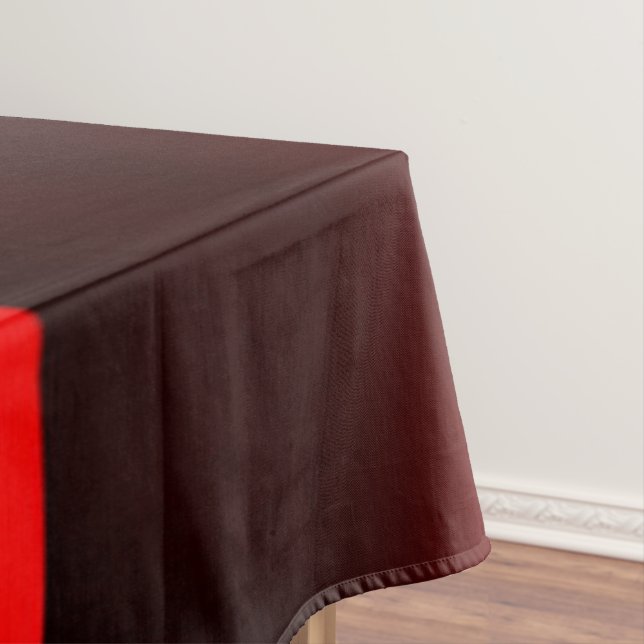 Himbeere und schwarze Lichter Tischdecke (Beispiel)