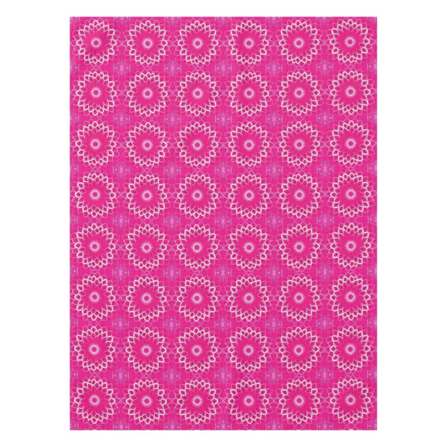 Himbeere und weiße Blüten Tischdecke (Vorderseite)