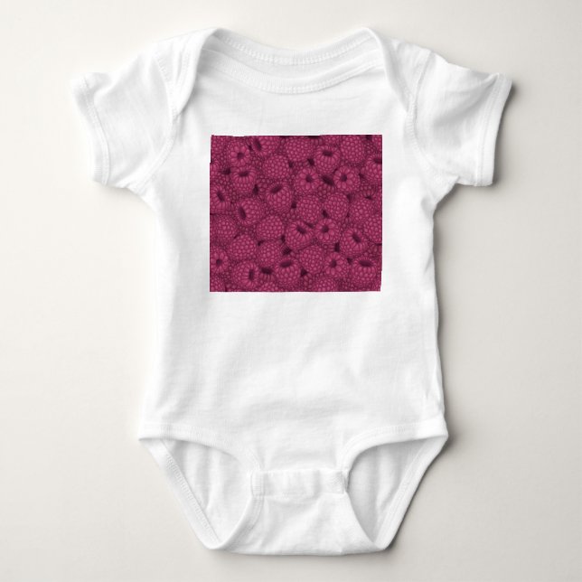 Himbeere Vintag: Sweet Wrap Design. Baby Strampler (Vorderseite)