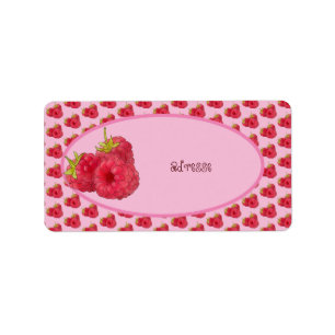 Himbeeren  adressaufkleber