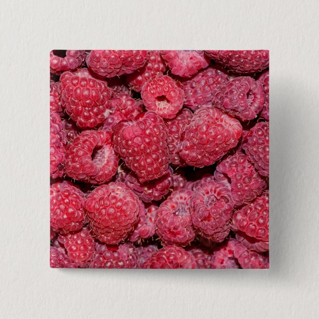 Himbeeren Button (Vorderseite)