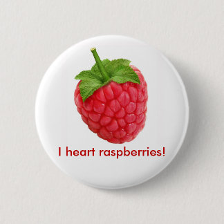 Himbeeren des Herzens I! Button