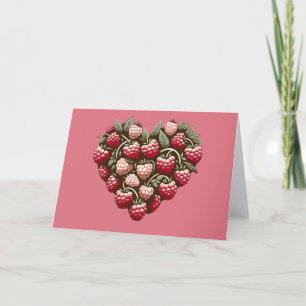 Himbeeren Frucht Himbeer Kunst süß vintage Karte