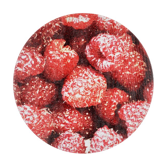 "Himbeeren Früchte" Niedliches Foto. Jetzt kaufen Schneidebrett (Vorderseite)