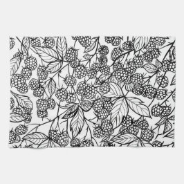 Himbeeren, handgezeichnet geschirrtuch