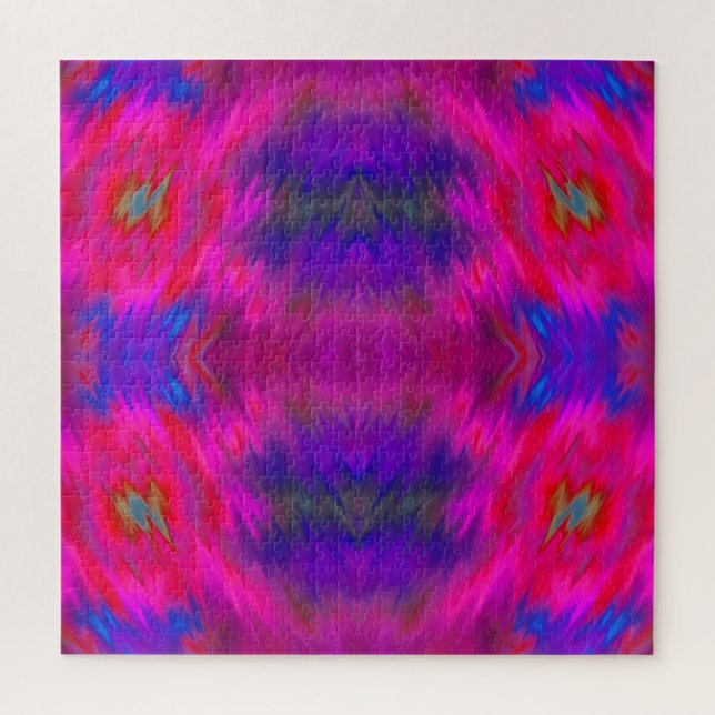 Himbeeren-Haube  Psychedelisches Puzzle (Vertikal)