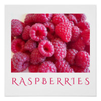 Himbeeren Küche Kunstposter für die Wohngestaltung