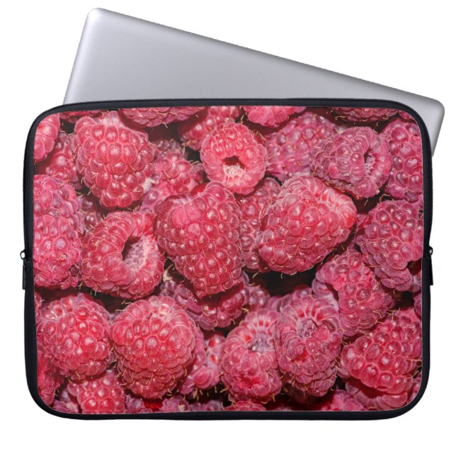 Himbeeren Laptopschutzhülle (Vorderseite)