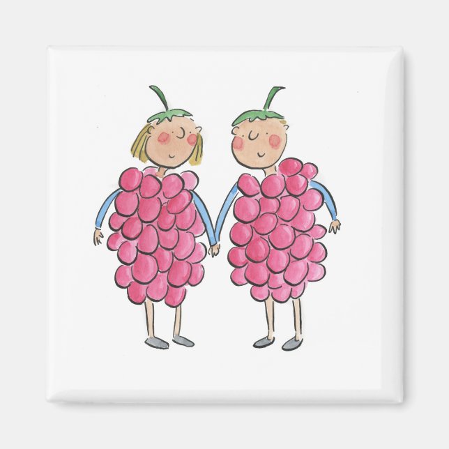 Himbeeren Magnet (Vorne)