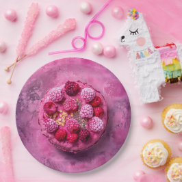 Himbeeren, Pappteller