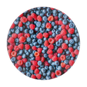 Himbeeren Schneidebrett