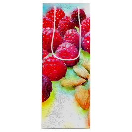 Himbeeren und Mandeln Geschenktüte Für Weinflaschen