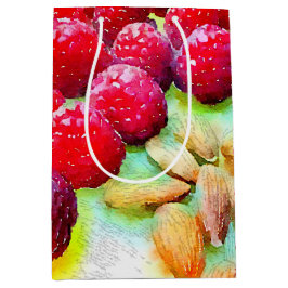 Himbeeren und Mandeln Mittlere Geschenktüte