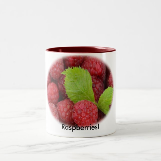 Himbeeren Zweifarbige Tasse (Mittel)