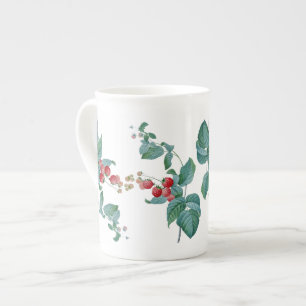 HimbeerenRedoute Knochen-China-Tasse Prozellantasse
