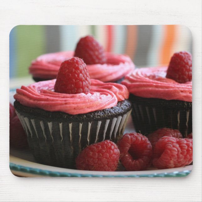 Himbeerkleine kuchen mousepad (Vorne)