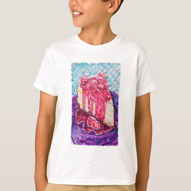 Himbeerkuchen T-Shirt (Vorderseite)