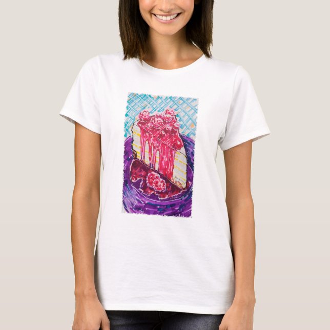 Himbeerkuchen T-Shirt (Vorderseite)