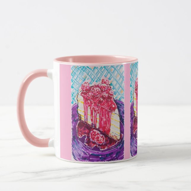 Himbeerkuchen Tasse (Links)