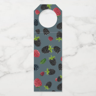 Himbeermuster 2 flaschenanhänger