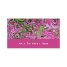 Himbeerrosa, grüne, schwarze Visitenkarte