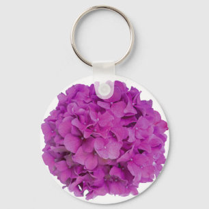 Himbeerrosa Hortensien rosa magenta Blumen  Schlüsselanhänger